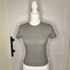 Victoria's Secret Women's Short Sleeve Gray Tee